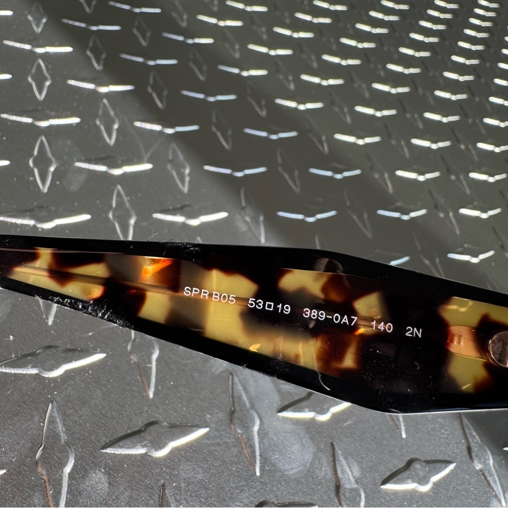 Prada Spr B05 Rectangle Tortoise Shell Sunglasses… - image 5